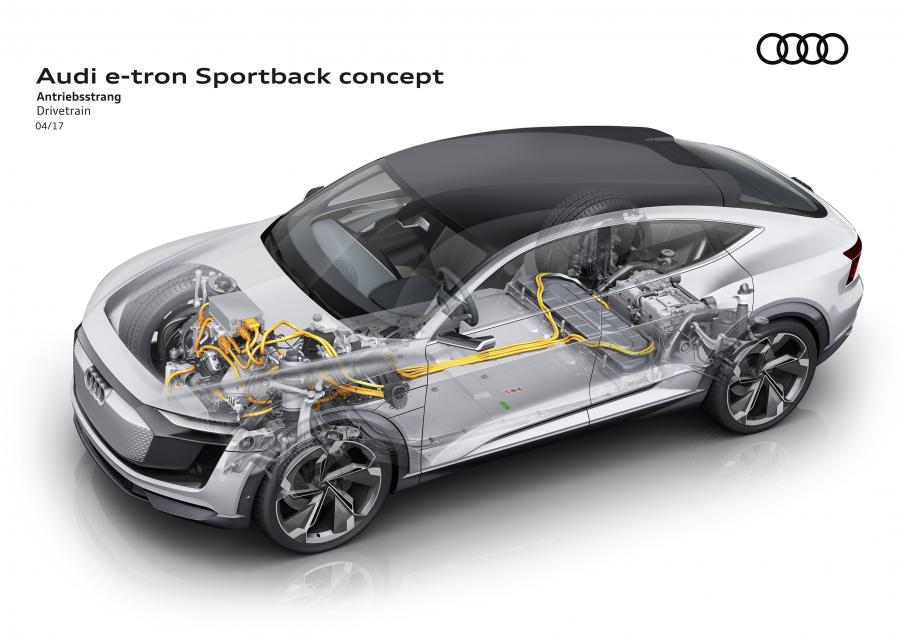 Схема Audi e-tron Sportback Concept 2017 года  (фото 20 из 35)